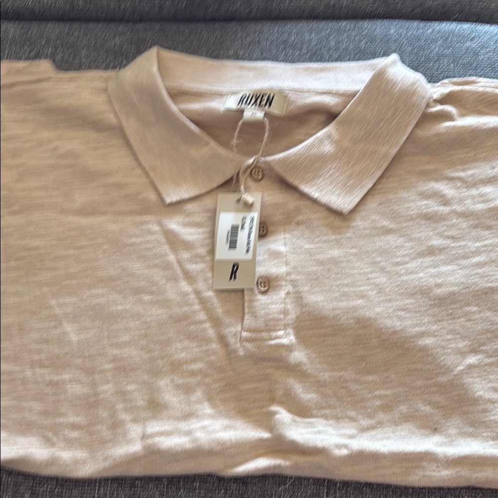 Men's Beige Polo Shirt